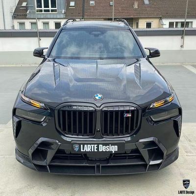 BMW X7 탄소 섬유 보디 키트 X7 LD 스타일 탄소 섬유 앞 입술 확산기 스포일러 후드 바퀴 아치
