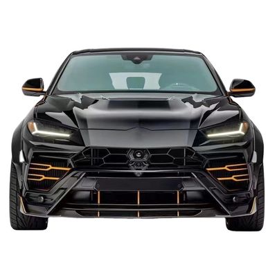 람보르기니 Urus 탄소 섬유 보디 키트 Urus 업그레이드 된 VORS 스타일 탄소 섬유 앞 입술 확산 스포일러 후드