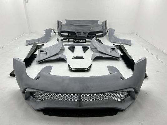 페라리 F12 탄소섬유 바디 키트 F12 노비텍 N-라고 스타일 앞뒤 배머 휠 아치 F12 앞 입술 확산 스포일러
