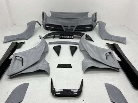 페라리 F12 탄소섬유 바디 키트 F12 노비텍 N-라고 스타일 앞뒤 배머 휠 아치 F12 앞 입술 확산 스포일러
