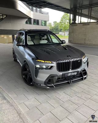 BMW X7 탄소 섬유 보디 키트 X7 LD 스타일 탄소 섬유 앞 입술 확산기 스포일러 후드 바퀴 아치