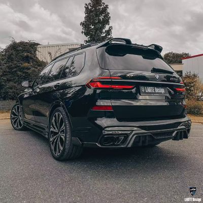 BMW X7 탄소 섬유 보디 키트 X7 LD 스타일 탄소 섬유 앞 입술 확산기 스포일러 후드 바퀴 아치