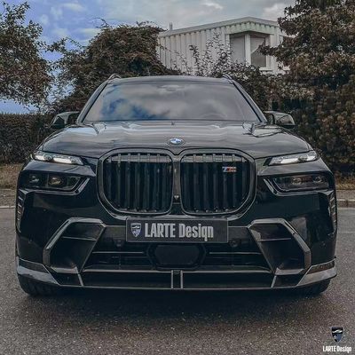 BMW X7 탄소 섬유 보디 키트 X7 LD 스타일 탄소 섬유 앞 입술 확산기 스포일러 후드 바퀴 아치