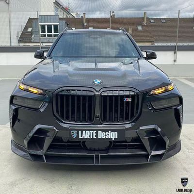 BMW X7 탄소 섬유 보디 키트 X7 LD 스타일 탄소 섬유 앞 입술 확산기 스포일러 후드 바퀴 아치