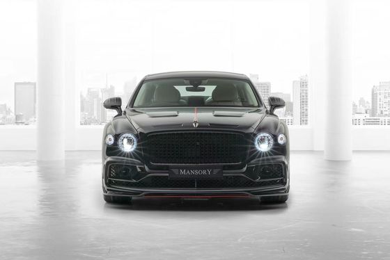 벤틀리 플라잉 스퍼 탄소 섬유 바디 키트 플라잉 스퍼 업그레이드 MANSORY 스타일 앞 입술 확산기 스포일러 후드 바디 키트
