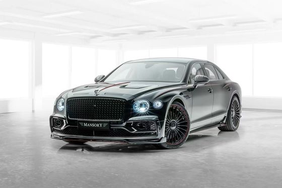 벤틀리 플라잉 스퍼 탄소 섬유 바디 키트 플라잉 스퍼 업그레이드 MANSORY 스타일 앞 입술 확산기 스포일러 후드 바디 키트
