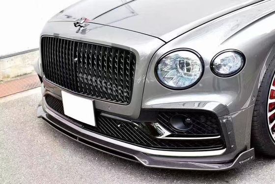 벤틀리 플라잉 스퍼 탄소 섬유 바디 키트 플라잉 스퍼 업그레이드 MANSORY 스타일 앞 입술 확산기 스포일러 후드 바디 키트