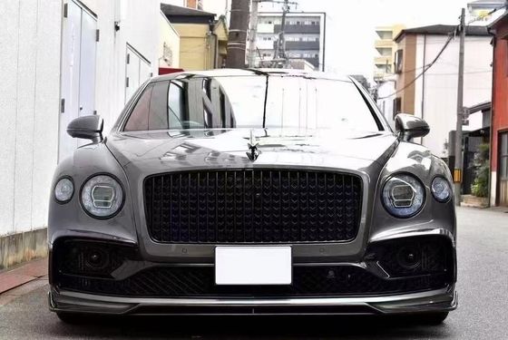 벤틀리 플라잉 스퍼 탄소 섬유 바디 키트 플라잉 스퍼 업그레이드 MANSORY 스타일 앞 입술 확산기 스포일러 후드 바디 키트