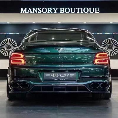 벤틀리 플라잉 스퍼 탄소 섬유 바디 키트 플라잉 스퍼 업그레이드 MANSORY 스타일 앞 입술 확산기 스포일러 후드 바디 키트