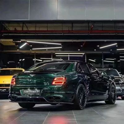 벤틀리 플라잉 스퍼 탄소 섬유 바디 키트 플라잉 스퍼 업그레이드 MANSORY 스타일 앞 입술 확산기 스포일러 후드 바디 키트