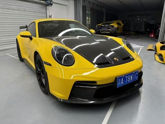 포르쉐 992 탄소섬유 바디 키트 992 GT3 스타일 앞뒤 배머 사이드 스커트 스포일러 후드