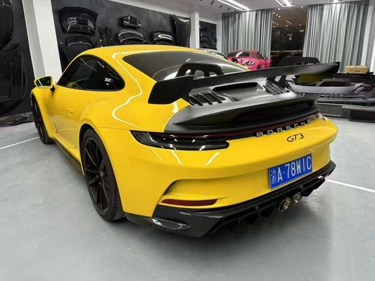 포르쉐 992 탄소섬유 바디 키트 992 GT3 스타일 앞뒤 배머 사이드 스커트 스포일러 후드