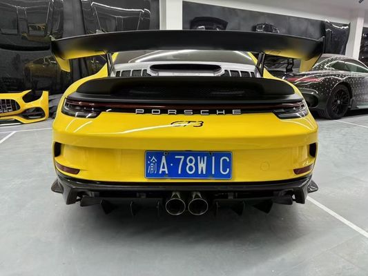 포르쉐 992 탄소섬유 바디 키트 992 GT3 스타일 앞뒤 배머 사이드 스커트 스포일러 후드