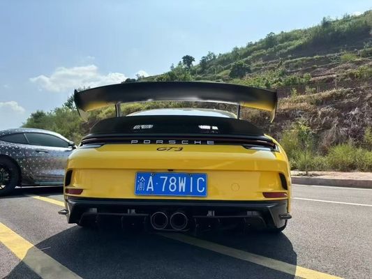 포르쉐 992 탄소섬유 바디 키트 992 GT3 스타일 앞뒤 배머 사이드 스커트 스포일러 후드
