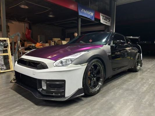 닛산 GTR 탄소섬유 바디 키트 GTR r35 업그레이드 2024nismo 스타일 앞뒤 배머 스포일러 후드 펜더