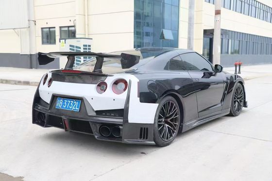 닛산 GTR 탄소섬유 바디 키트 GTR r35 업그레이드 2024nismo 스타일 앞뒤 배머 스포일러 후드 펜더