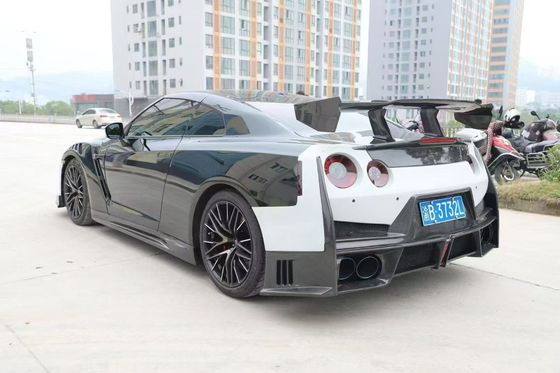 닛산 GTR 탄소섬유 바디 키트 GTR r35 업그레이드 2024nismo 스타일 앞뒤 배머 스포일러 후드 펜더