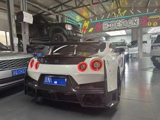 닛산 GTR 탄소섬유 바디 키트 GTR r35 업그레이드 2024nismo 스타일 앞뒤 배머 스포일러 후드 펜더