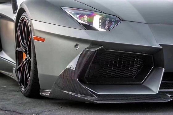 람보르기니 LP700 탄소 섬유 보디 키트 LP700 업그레이드 VOR 스타일 탄소 섬유 앞 입술 확산 스포일러