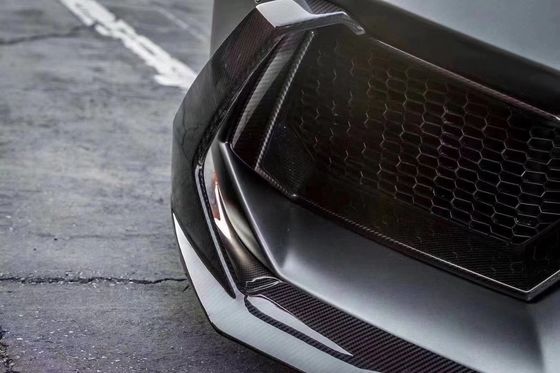 람보르기니 LP700 탄소 섬유 보디 키트 LP700 업그레이드 VOR 스타일 탄소 섬유 앞 입술 확산 스포일러
