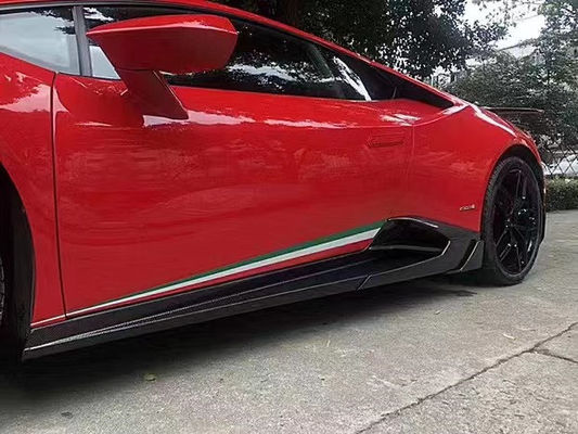람보르기니 LP580 LP610 탄소 섬유 보디 키트 LP580 LP610 업그레이드 된 MSY 스타일 앞 입술 확산 스포일러 사이드 스커트