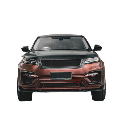 랜드로버에 대한 Velar 탄소섬유 바디 키트 Velar 업그레이드 LM 스타일 앞뒤 배머 스포일러 와이드보디 키트