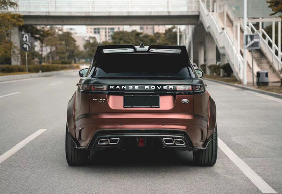 랜드로버에 대한 Velar 탄소섬유 바디 키트 Velar 업그레이드 LM 스타일 앞뒤 배머 스포일러 와이드보디 키트