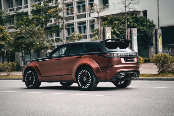 랜드로버에 대한 Velar 탄소섬유 바디 키트 Velar 업그레이드 LM 스타일 앞뒤 배머 스포일러 와이드보디 키트
