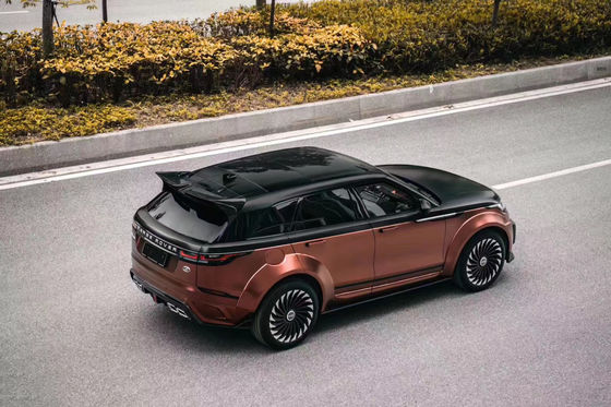 랜드로버에 대한 Velar 탄소섬유 바디 키트 Velar 업그레이드 LM 스타일 앞뒤 배머 스포일러 와이드보디 키트