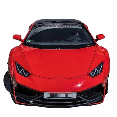 람보르기니 LP580 LP610 탄소섬유 휠체어 키트 LP580 LP610 업그레이드 된 PD 스타일 앞뒤 배머 스포일러 휠체어