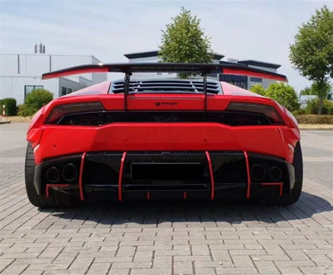 람보르기니 LP580 LP610 탄소섬유 휠체어 키트 LP580 LP610 업그레이드 된 PD 스타일 앞뒤 배머 스포일러 휠체어
