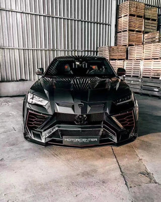 람보르기니 Urus 탄소섬유 보디 키트 Urus 업그레이드 MSY 스타일 탄소섬유 앞뒤 배머 스포일러 후드