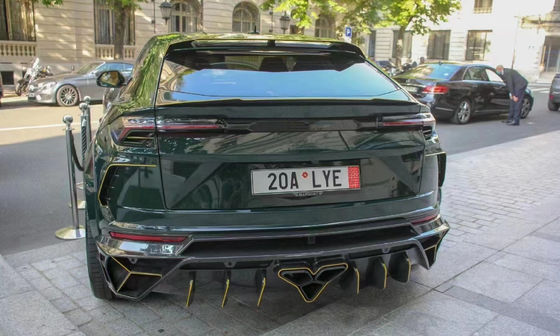 람보르기니 Urus 탄소섬유 보디 키트 Urus 업그레이드 MSY 스타일 탄소섬유 앞뒤 배머 스포일러 후드