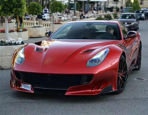 페라리 F12 탄소 섬유 후드 F12 업그레이드 된 TDF 스타일 탄소 섬유 후드 보디 키트