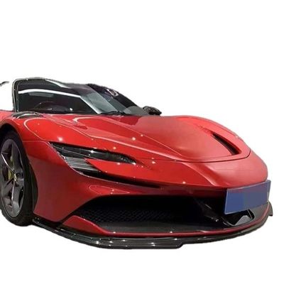 페라리 SF90 건조 탄소 섬유 보디 키트 SF90 RH 스타일 탄소 섬유 앞 입술 확산 스포일러 사이드 스커트 보디 키트