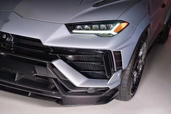 URUS 탄소 보디 키트 Vors 스타일 탄소 섬유 앞 입술 확산 스포일러 와이드보디 키트
