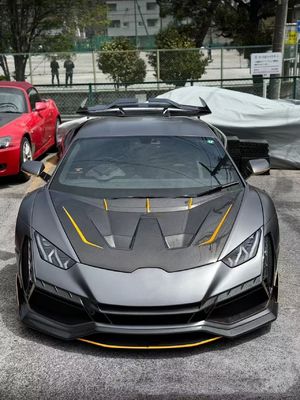 후라칸 LP580 610 탄소 섬유 시체 키트 EVO 앞 배머 바퀴 아치 교체
