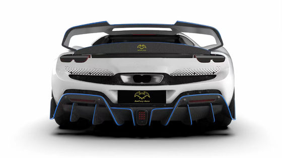 296GTB 페라리 키트 자동차 보디 2021 건조 탄소 섬유 앞 입술 차 앞 벙퍼 디푸저