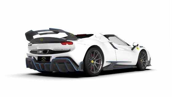 296GTB 페라리 키트 자동차 보디 2021 건조 탄소 섬유 앞 입술 차 앞 벙퍼 디푸저