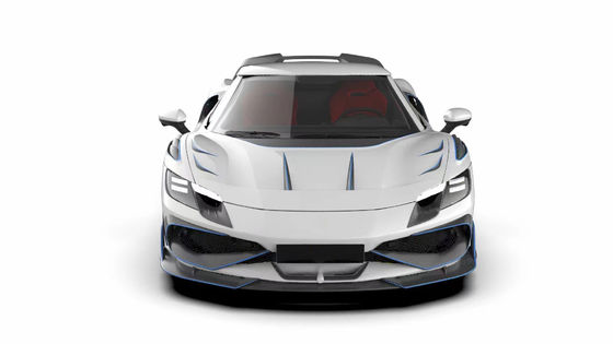 296GTB 페라리 키트 자동차 보디 2021 건조 탄소 섬유 앞 입술 차 앞 벙퍼 디푸저