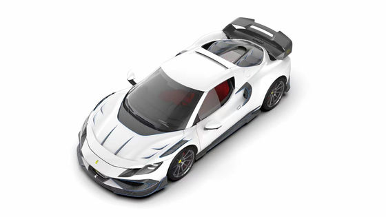 296GTB 페라리 키트 자동차 보디 2021 건조 탄소 섬유 앞 입술 차 앞 벙퍼 디푸저