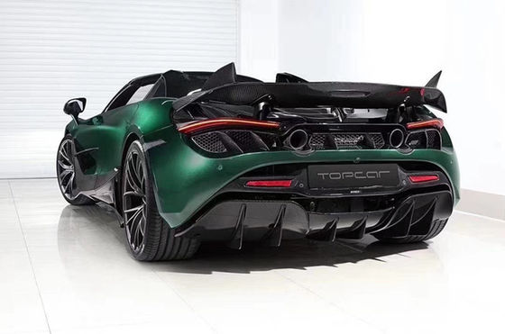 맥라렌 720S 720 업그레이드 된 TOPCAR 스타일 앞 껍데기 후방 확산기 스포일러 커버