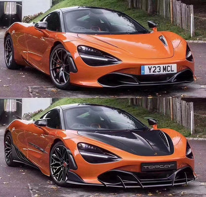맥라렌 720S 720 업그레이드 된 TOPCAR 스타일 앞 껍데기 후방 확산기 스포일러 커버