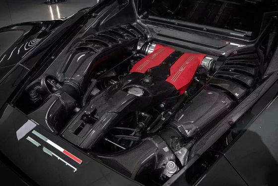 488 페라리 보디 키트 건조 탄소 섬유 엔진 쉴드 OEM 탄소 섬유 오일 캡