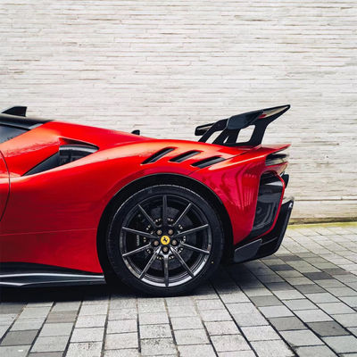SF90FXX 페라리 SF90 바디 키트 앞뒤 차 배머 사이드 스커트 후드 뒷등
