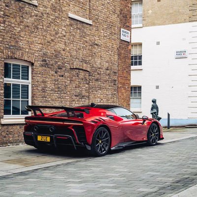 SF90FXX 페라리 SF90 바디 키트 앞뒤 차 배머 사이드 스커트 후드 뒷등