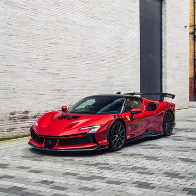 SF90FXX 페라리 SF90 바디 키트 앞뒤 차 배머 사이드 스커트 후드 뒷등