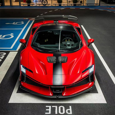 SF90FXX 페라리 SF90 바디 키트 앞뒤 차 배머 사이드 스커트 후드 뒷등