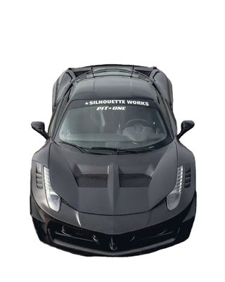 458 페라리 보디 키트 LB 스타일 앞뒤 배머 2011 - 2014 후드 스포일러