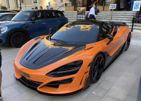 맥라렌 720s 건조 탄소 섬유 시체 키트 720s 업그레이드 된 MSY 스타일 탄소 섬유 앞뒤 배머 스포일러 와이드보디 키트